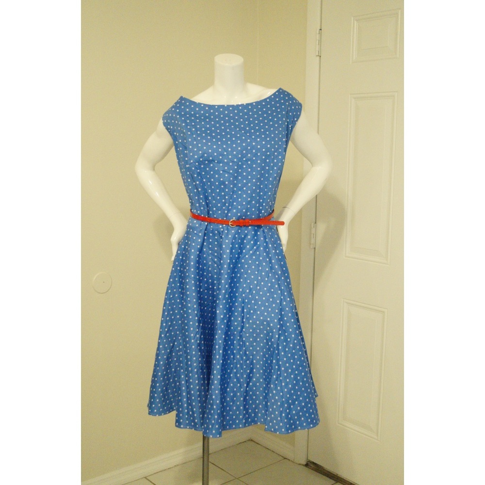 🐳Grace Karin Polka Dot Flare Dress🐳